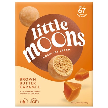Little Moons Brown Butter Caramel Mochi, 180g