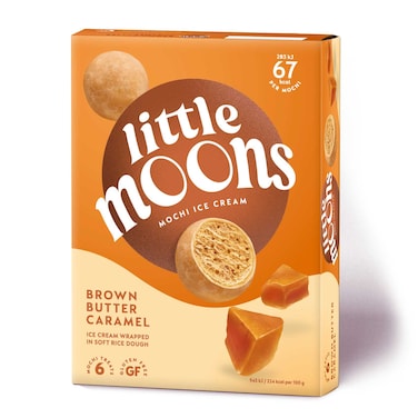 Little Moons Brown Butter Caramel Mochi, 180g