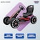 Lovely Baby LB 9388A Pedal Go Kart for Kids, Manual Hand Brake, Rubber Tyres, Forward &amp; Reverse Pedal Car &ndash; Ages 5 to 12 Years - White