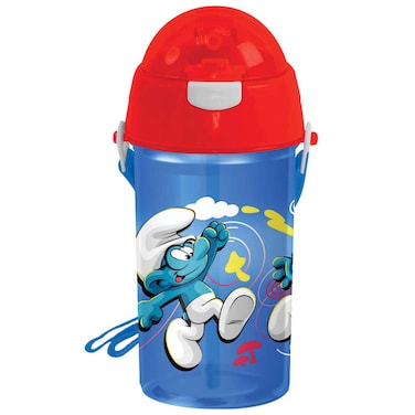 زجاجة ماء للأطفال بتصميم السنافر
