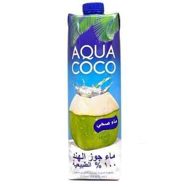 Aqua Coco Coconut Plain Coconut Water, 1L