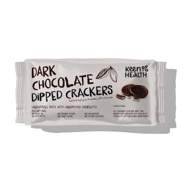 Keen Health Dark Chocolate Dipped Crackers, 54g