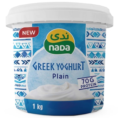 ندى زبادي يوناني عادي ناعم وكريمي، 1 كغ