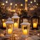 Ramadan Mixed Decorative Lantern Set with Warm Candle Glow