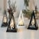 Small Size Triangle Ramadan Decorative LED Lantern