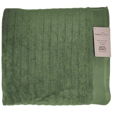 Karleen Decor Prestige Deluxe Bath Sheet Olive Green, 100x150cm