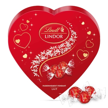 Lindt Lindor Heart Milk Chocolate Truffles, 160g