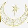 إضاءة ديكورية مسطحة على شكل القمر مع النجوم – YH-02