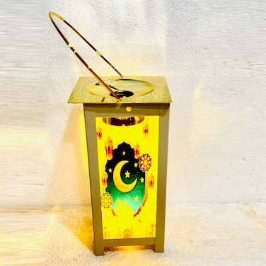 فانوس رمضان ديكوري مع هلال مضيء ‏A008-4