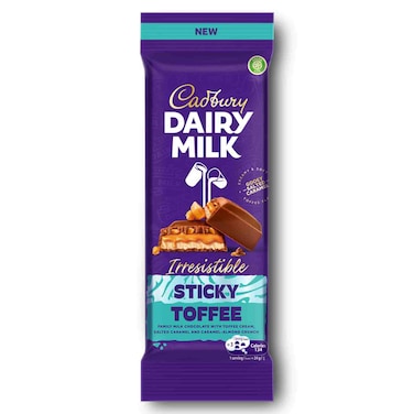 Cadbury Dairy Milk Irresistible Sticky Toffee Minis, 136.5g