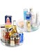 U-HOOME Lazy Susan, U-HOOME Turnable Cabinet Organizer Clear Plastic Spinning Kitchen Spices Storage Organizer for Cabinet, Pantry, Fridge, Countertops (1 Tier-2pcs)