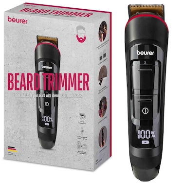 Beurer MN4X Beard Trimmer Electric Cordless Device, Black