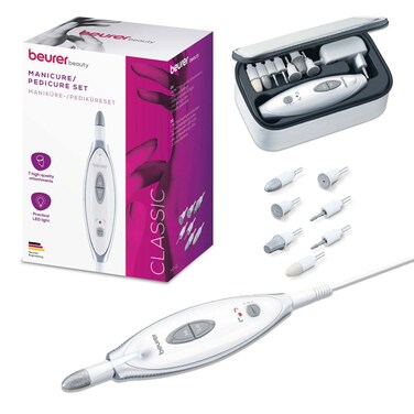 Beurer 7-Piece Manicure &amp; Pedicure Set, White, Mp41