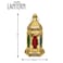 Premium Gold Decorative Lantern with LED Illumination, AD-32438-P
