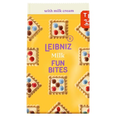 Leibniz Milk Fun Bites Biscuits with Milk Cream, 100g