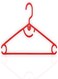 Plastic Arch Hanger Non-Slip Clothes Hanger With Notches, Hangers For Wardrobe, Cloth Display Rack For Space Saving Closet Storage Organizer, Plastic Clothes Hanger 48Pcs, Red