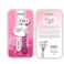 Petals Beauty 5-Blade System Razor with Aloe Vera Strip and 2 Refills