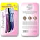 Petals Beauty Eyebrow Razor with Precision Cover, Pack of 6