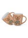 2-Piece Mugs 380ml Coffee Mugs Set Couple Mug Valentines Day, New Bone China with Non Slip Bottom Coffee Cups for for Tea, Coffee, Present For Her/Him, Surprise Gift For Heart Day