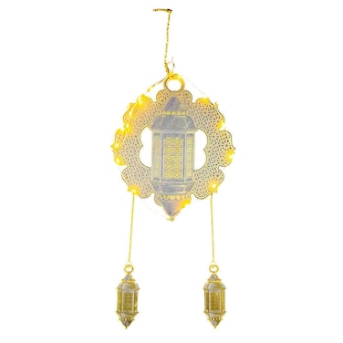 Acrylic Ramadan Hanging Medallion LED Light with Lantern Motifs