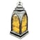 Ramadan LED Lantern with Warm Glow and Decorative Cut-Out Panels