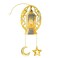 Acrylic Ramadan Hanging LED Lantern Light with Crescent and Star Accents