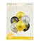 Eid Mubarak Printed Latex Balloon Set, 6 Pieces in Gold, Black and Silver