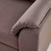 بالموند أريكة قابلة للتحويل إلى سرير ثلاثية المقاعد من القماش - بني