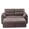 بالموند أريكة قابلة للتحويل إلى سرير ثلاثية المقاعد من القماش - بني