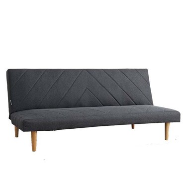 يودورا أريكة قابلة للتحويل إلى سرير من القماش بثلاثة مقاعد - رمادي