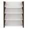 Lean 4-Tier Shoe Cabinet - 12 Pairs - White/Walnut