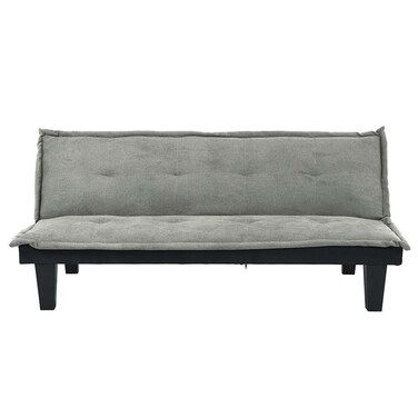 في 2 مانولو أريكة قابلة للتحويل إلى سرير من القماش - رمادي