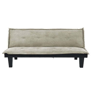 في 2 مانولو أريكة قابلة للتحويل إلى سرير من القماش - بيج