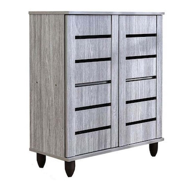 ريكي خزانة أحذية تسع لـ 14 زوجًا - بلوط رمادي