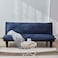 في 2 مانولو أريكة قابلة للتحويل إلى سرير من القماش - أزرق