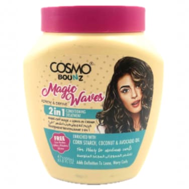 كوزمو باونز علاج  لترطيب الشعر 2 في 1 ، ماجيك وايفز، 1 لتر