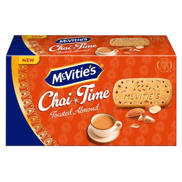McVitie&rsquo;s Chai Time Toasted Almond Creamy Biscuits, 100g