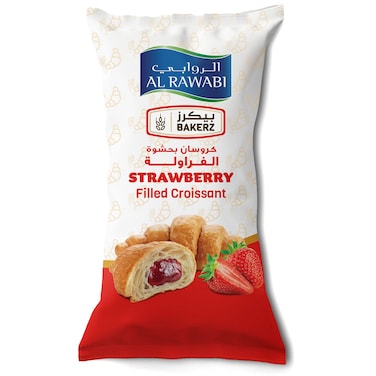 Al Rawabi Bakerz Strawberry Filled Croissant, 55g