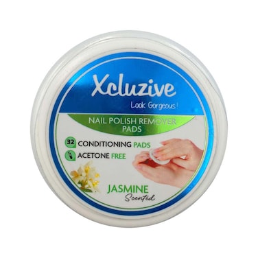 إكسكلوزيف مناديل معطّرة لإزالة طلاء الأظافر، برائحة الياسمين، 32 منديل