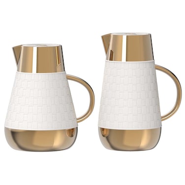 Home Maker Flask Set LA006, White, 2 PCS