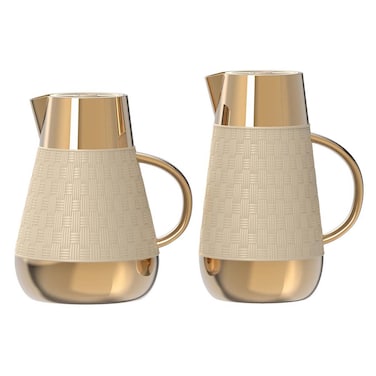 هوم ميكر طقم قوارير LA006، بيج، قطعتان