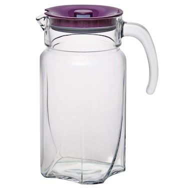 Pasabahce Luna Jug with Lid 1750cc, Purple