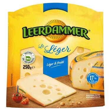Leerdammer Light Wedge Semi-Hard Cheese, 250g