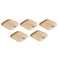 Square Palm Leaf Plates, 20cm, 5 PCS