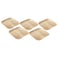 Square Disposable Plates, 25cm, 5 PCS