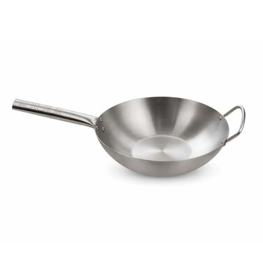Stainless Steel Wok Pan 32cm