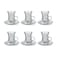 Glass Cup &amp; Sauer Set &ndash; 12 Pieces Crystal Design