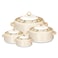 Nayasa Coral Insulated Casserole Set with Lid 4-Piece (0.5L, 1L, 1.5L, 2L)