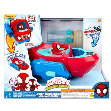 Spidey and His Amazing Friends Transforming Web-Wave Cruiser