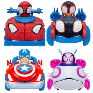 Marvel Spidey and His Amazing Friends Web Dart Vehicle, Pack of 4